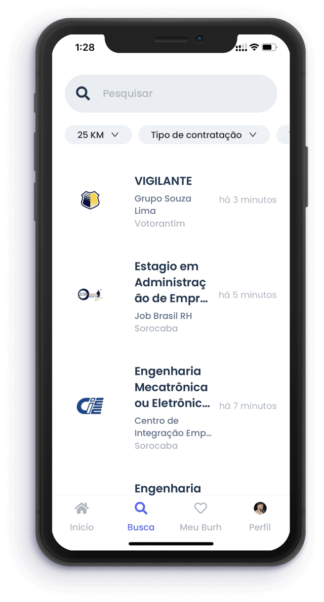 Inscreva-se em milhares de vagas com um click.